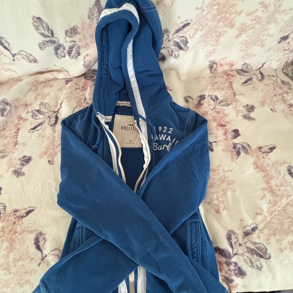 Hollister Kids Surf Blue Zip-Up Hoodie